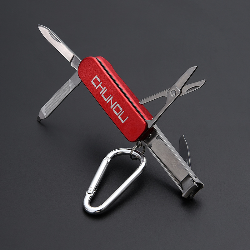Metal Multi-Functional Nail Clipper Keychain 5