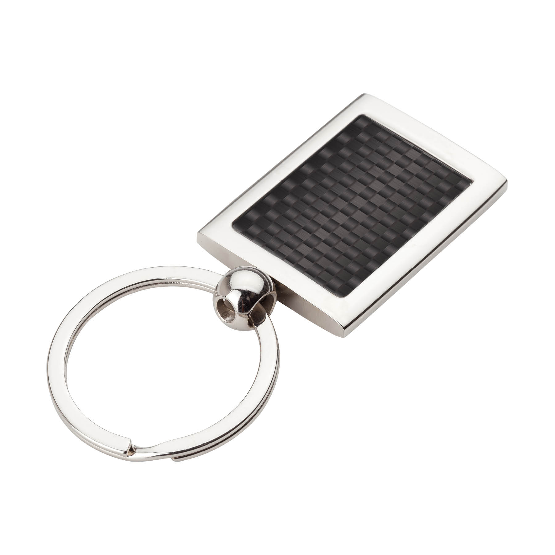 Carbon Fiber Pen, Business Card Case and Chrome Keyring Set 3