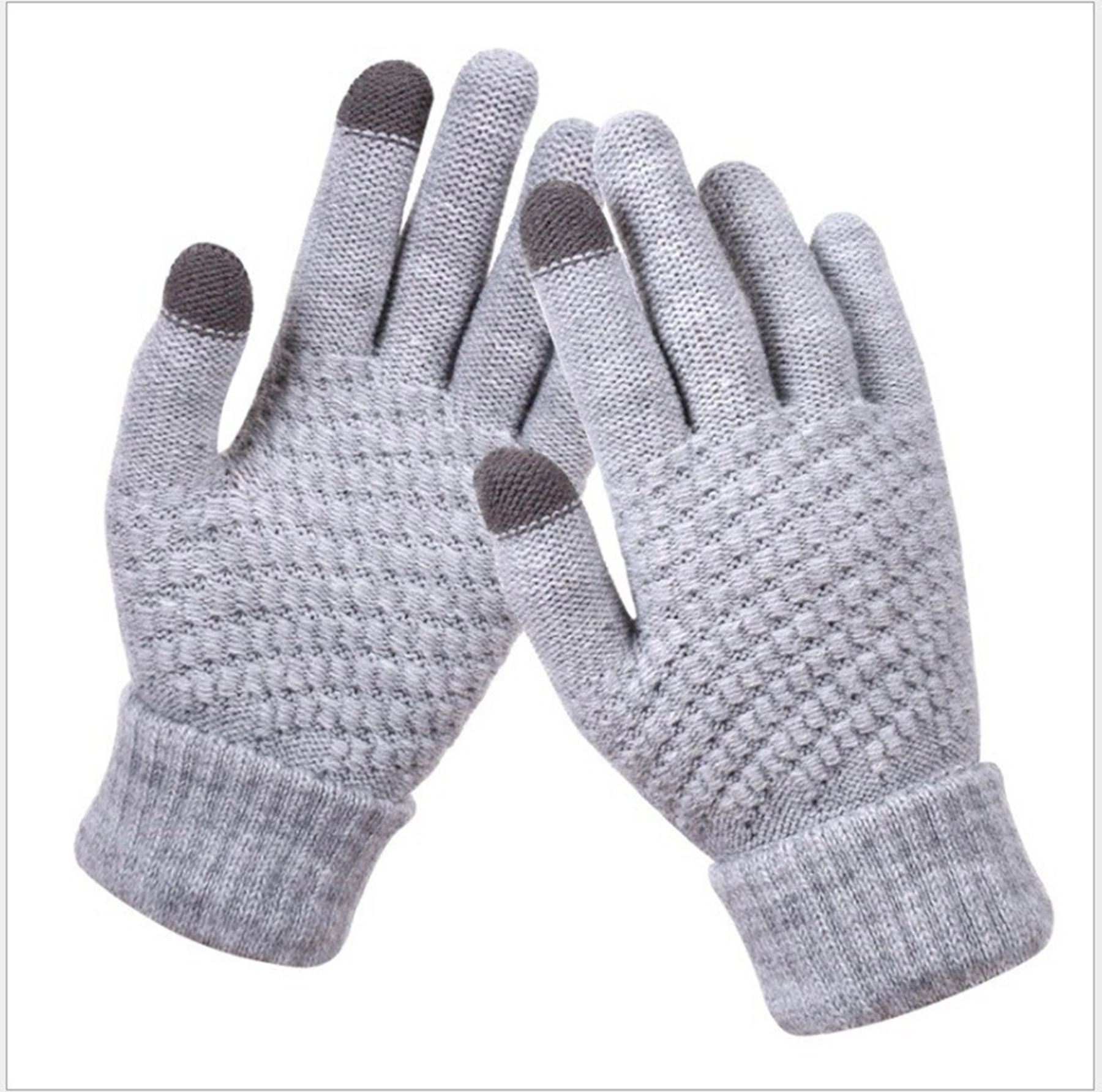 Knitted Gloves Touch Screen 3