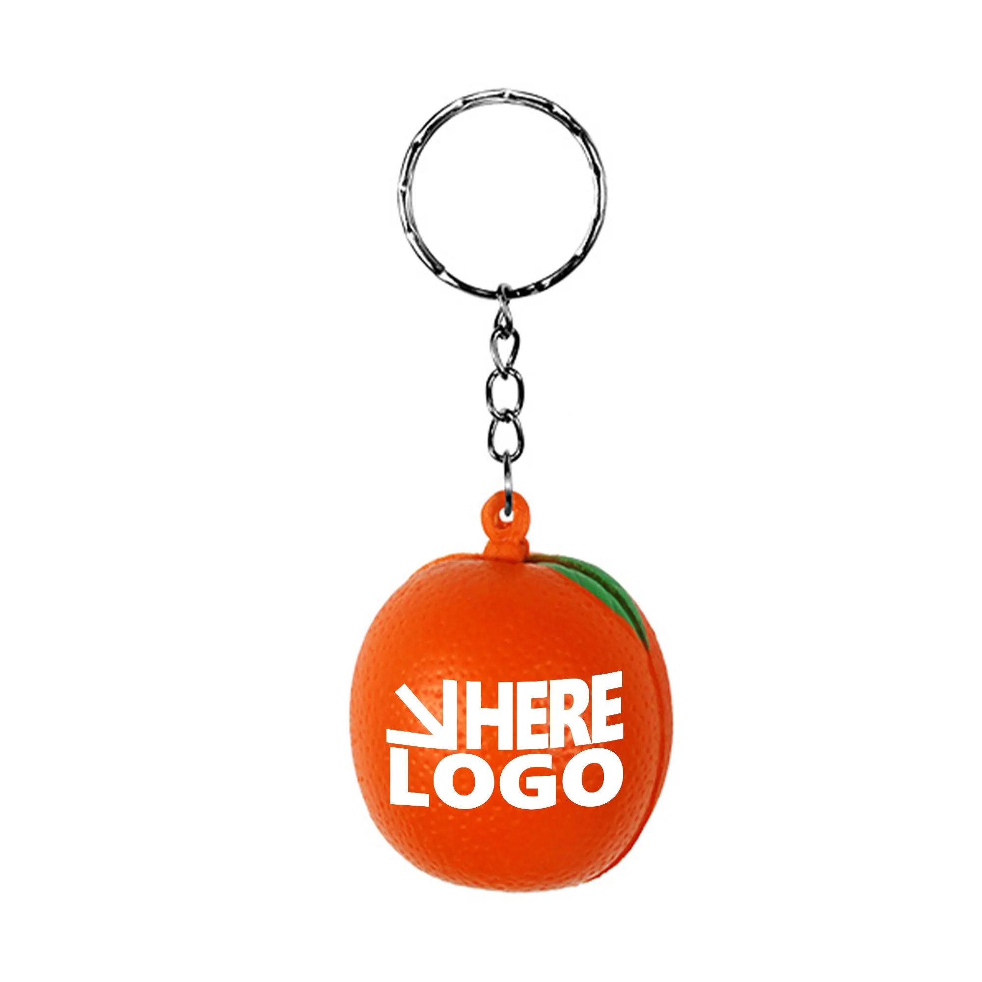 MOQ 20 Orange Stress Relieve Toy Keychain