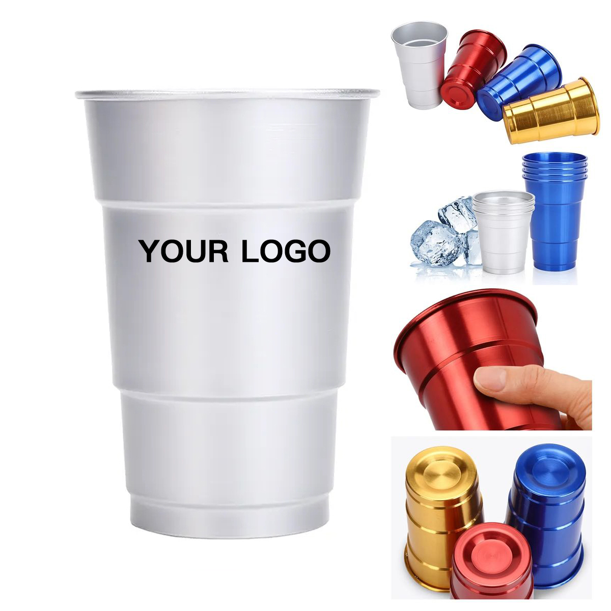 Lightweight 16oz Aluminum Cup For Outdoor Events 2