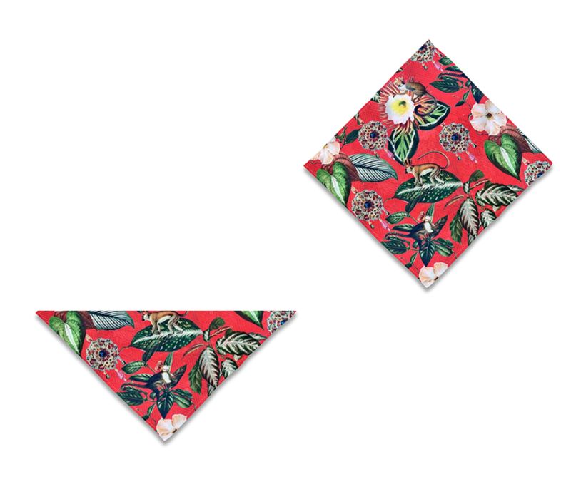 Polyester Hemmed Reusable Face Bandana 8