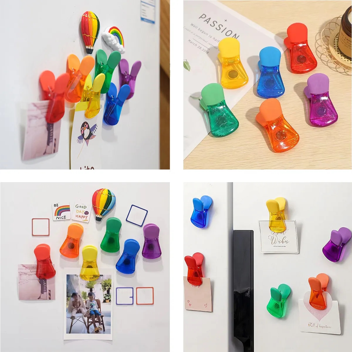 Fridge Whiteboard Notice Board Home Office Magnet Clip 3