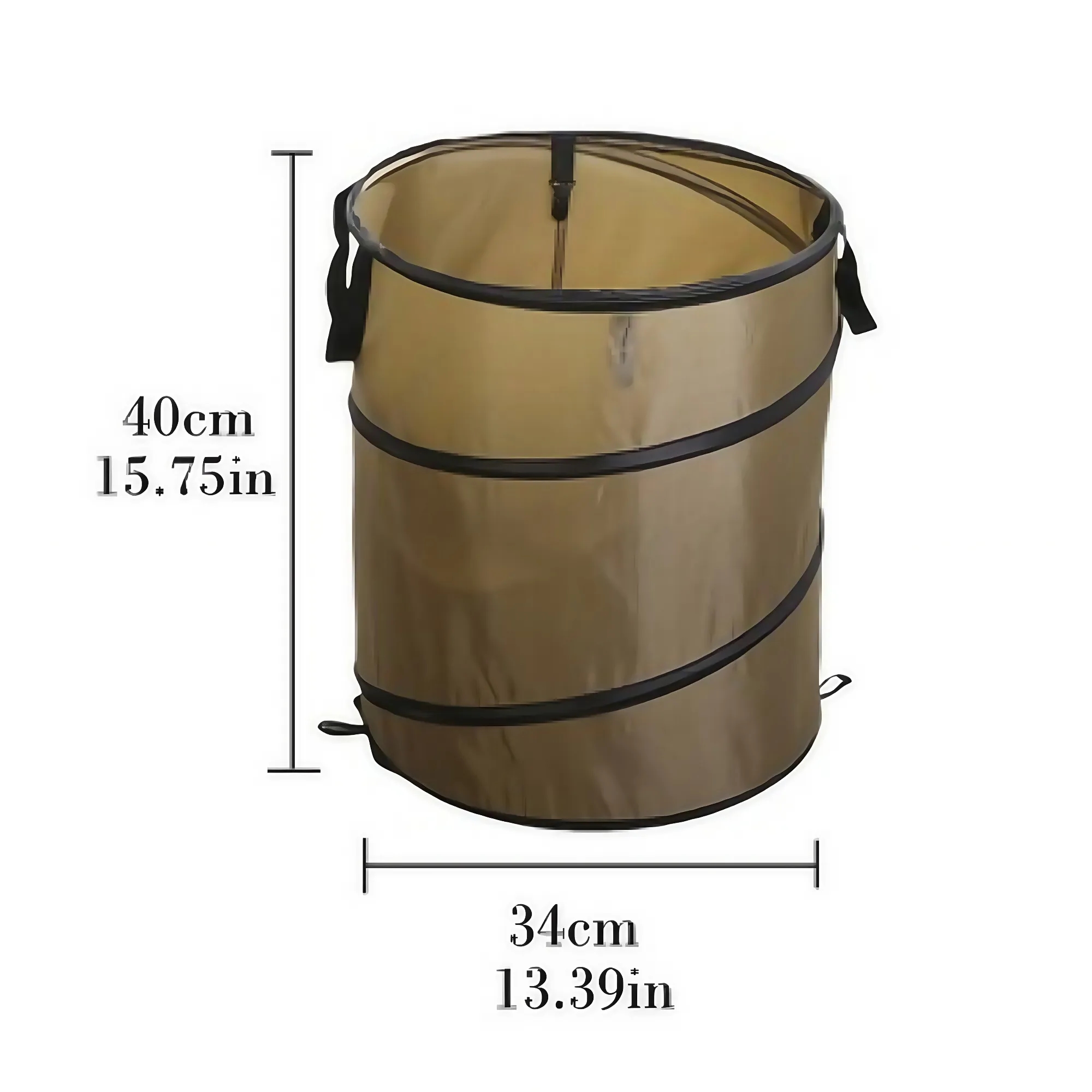 37L Collapsible Camping Trash Can - Outdoor Garbage Bin 5