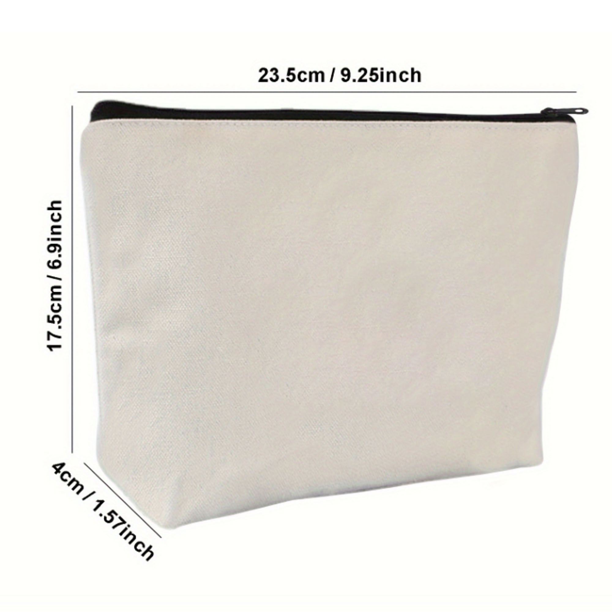 Premium Canvas Storage Pouch with Smooth Zipper Closure 3