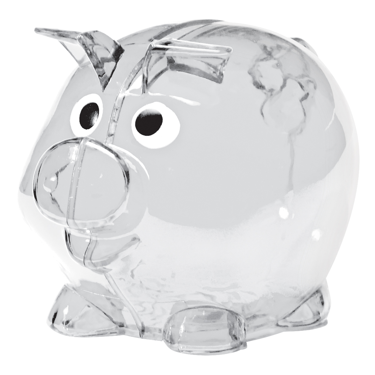 Mini Plastic Piggy Bank, custom desk accessory with logo imprint 11