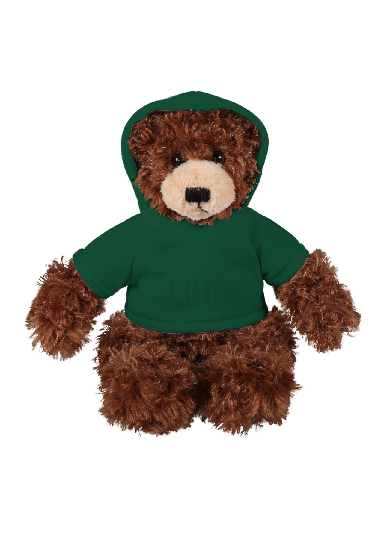 soft plush  Chocolate Brandon Bear with hoodie 4