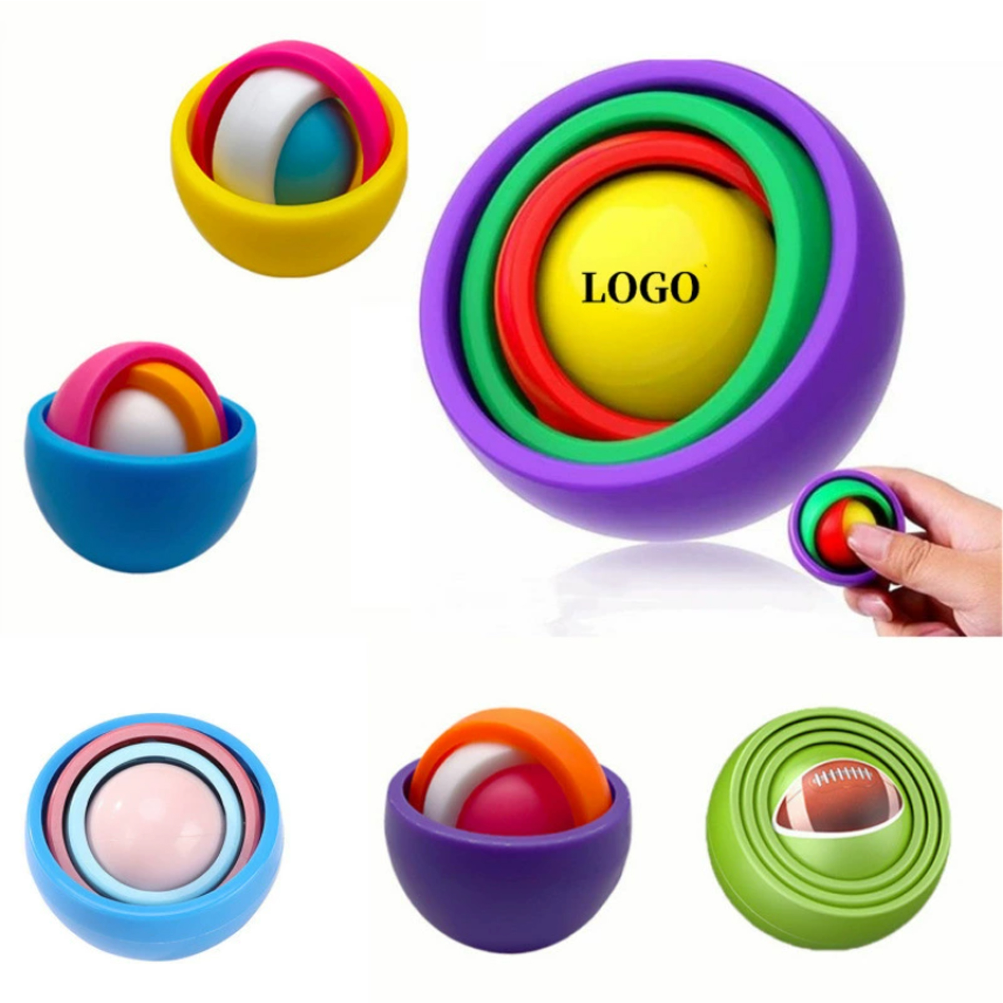 Fidget Gyroscope 3D Decompression Ball 3