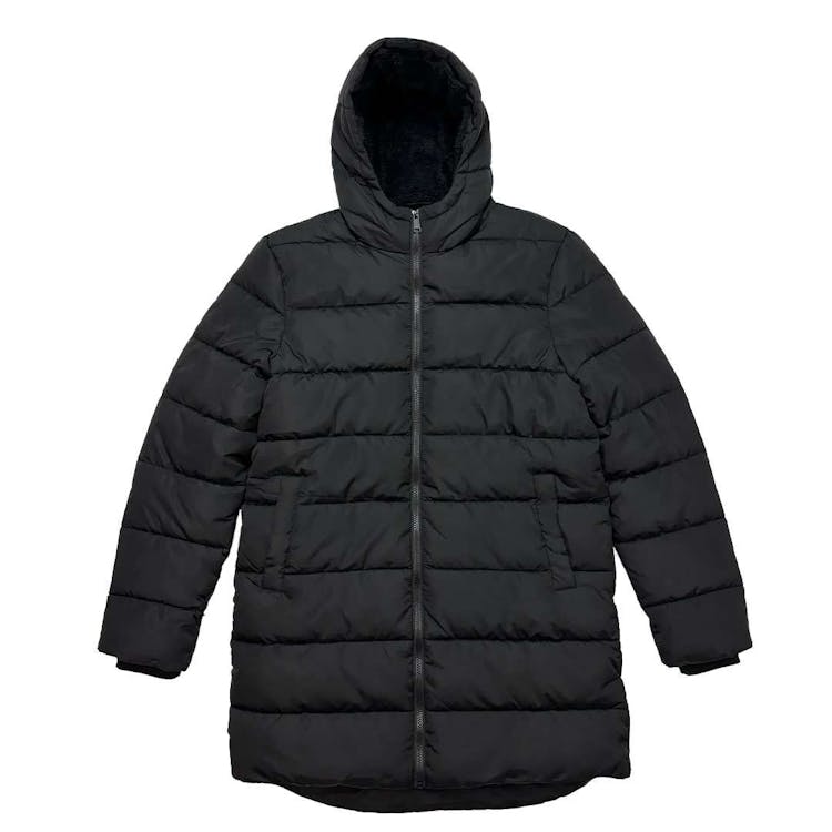 America's Supplier's Unisex Long Sherpa Coat Black XS 1