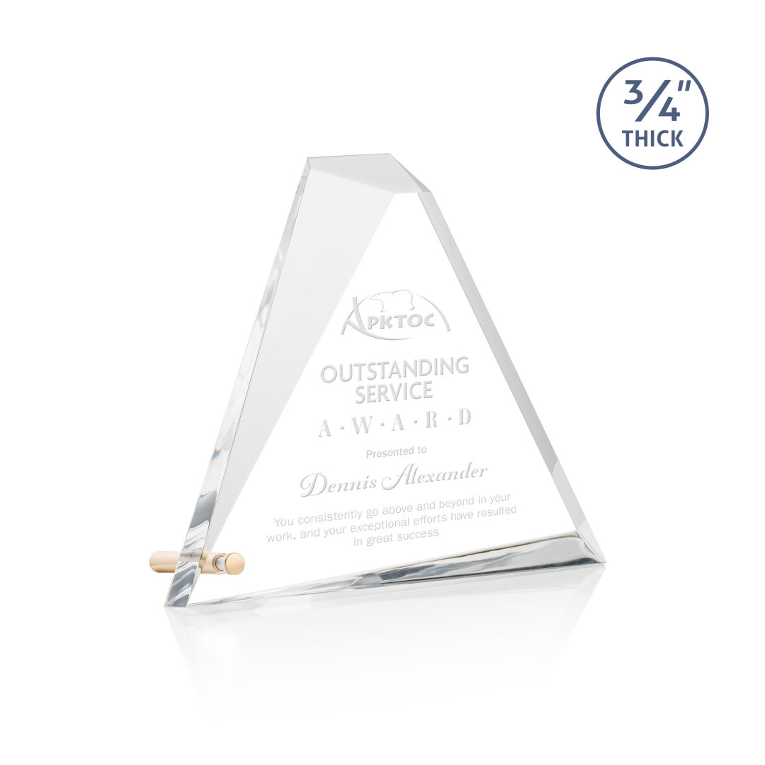 Mosaic Triangle Award - Gold 10