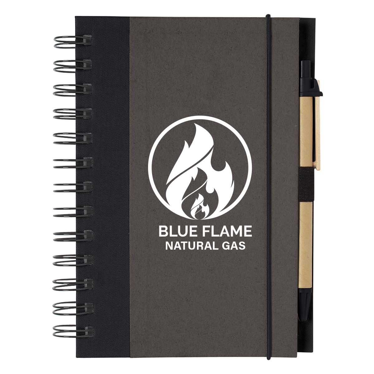 ECO-INSPIRED SPIRAL NOTEBOOK & PEN 25