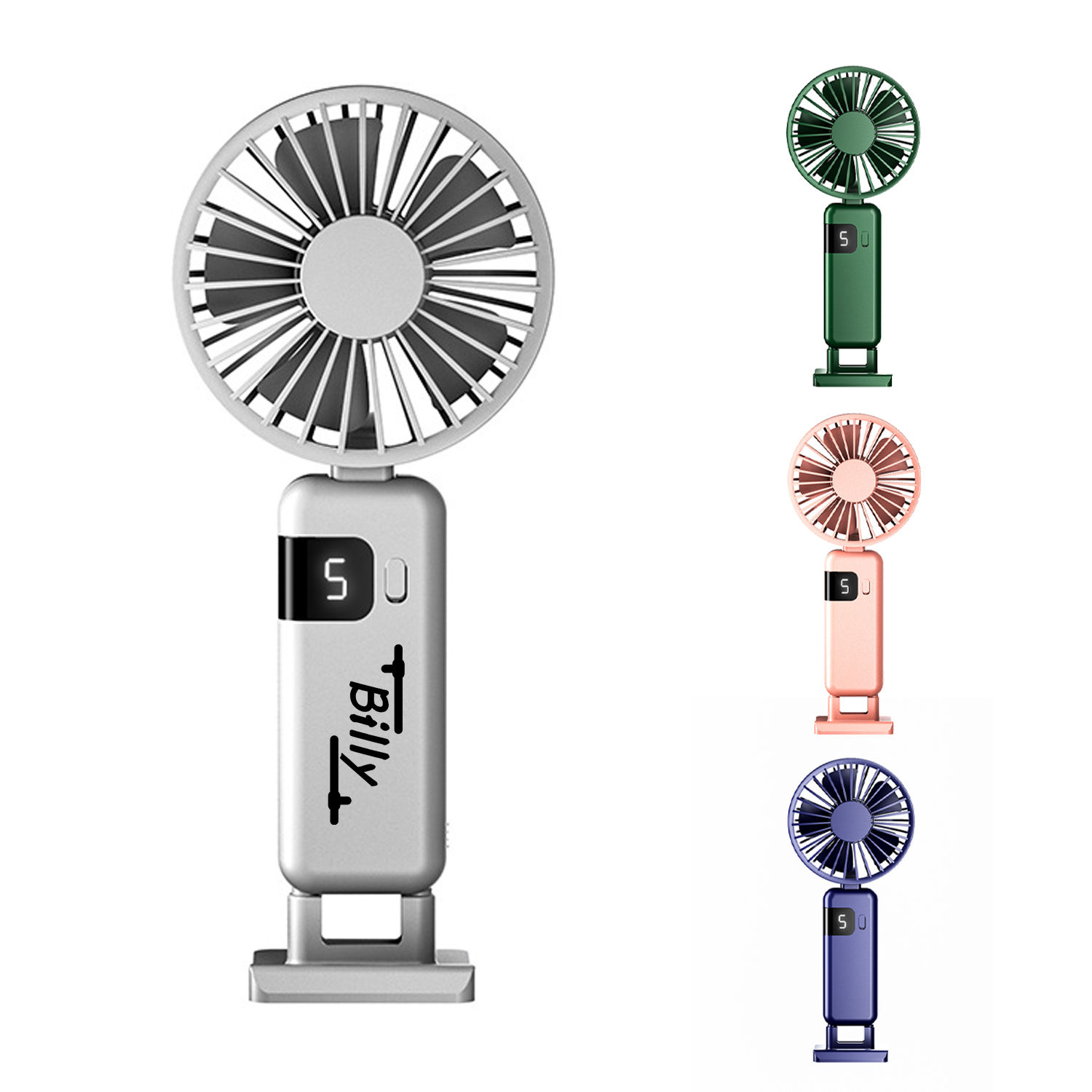 Portable Mini Fan with LED Display 2