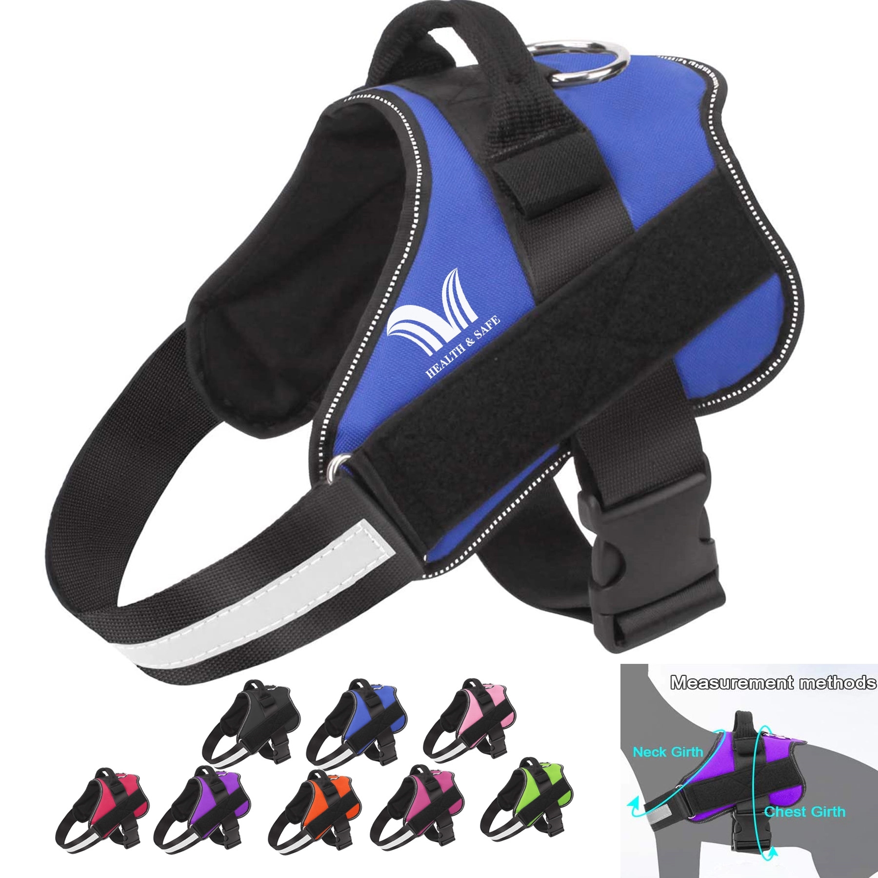 Dog Harness With Handle No-Pull Reflective Vest 1
