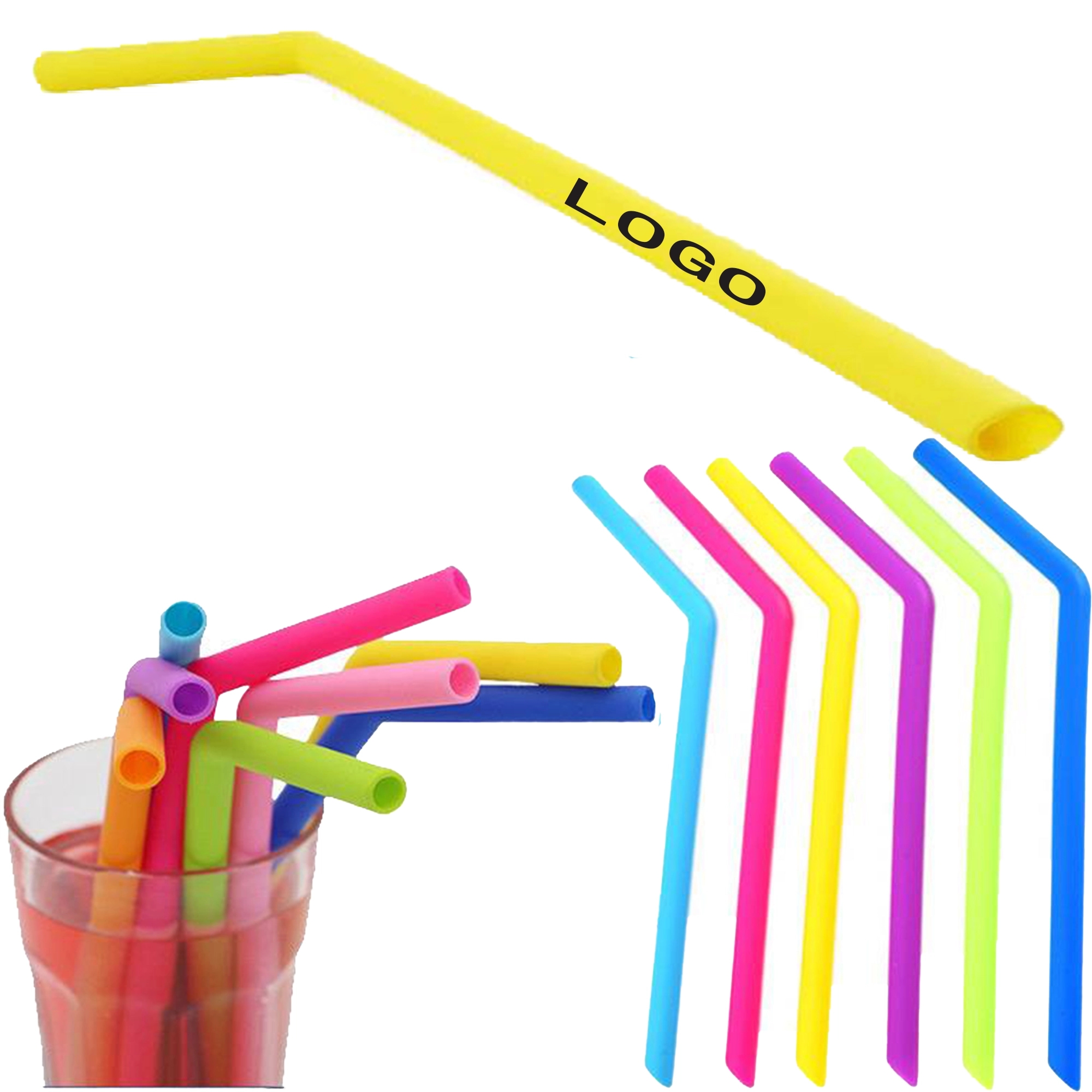 Reusable Silicone Straws 1