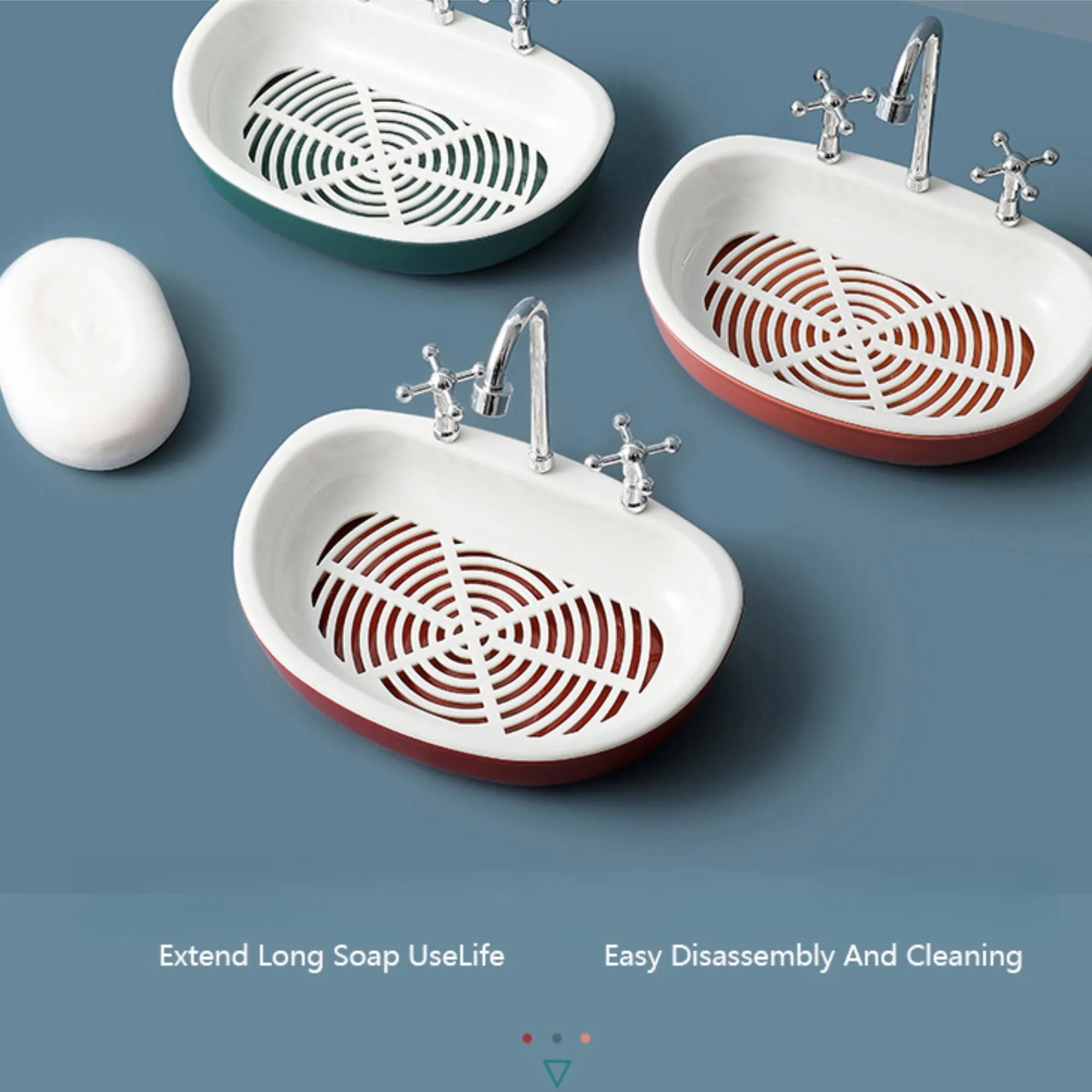 Double Layer Soap Box Container For Home Bathroom 5