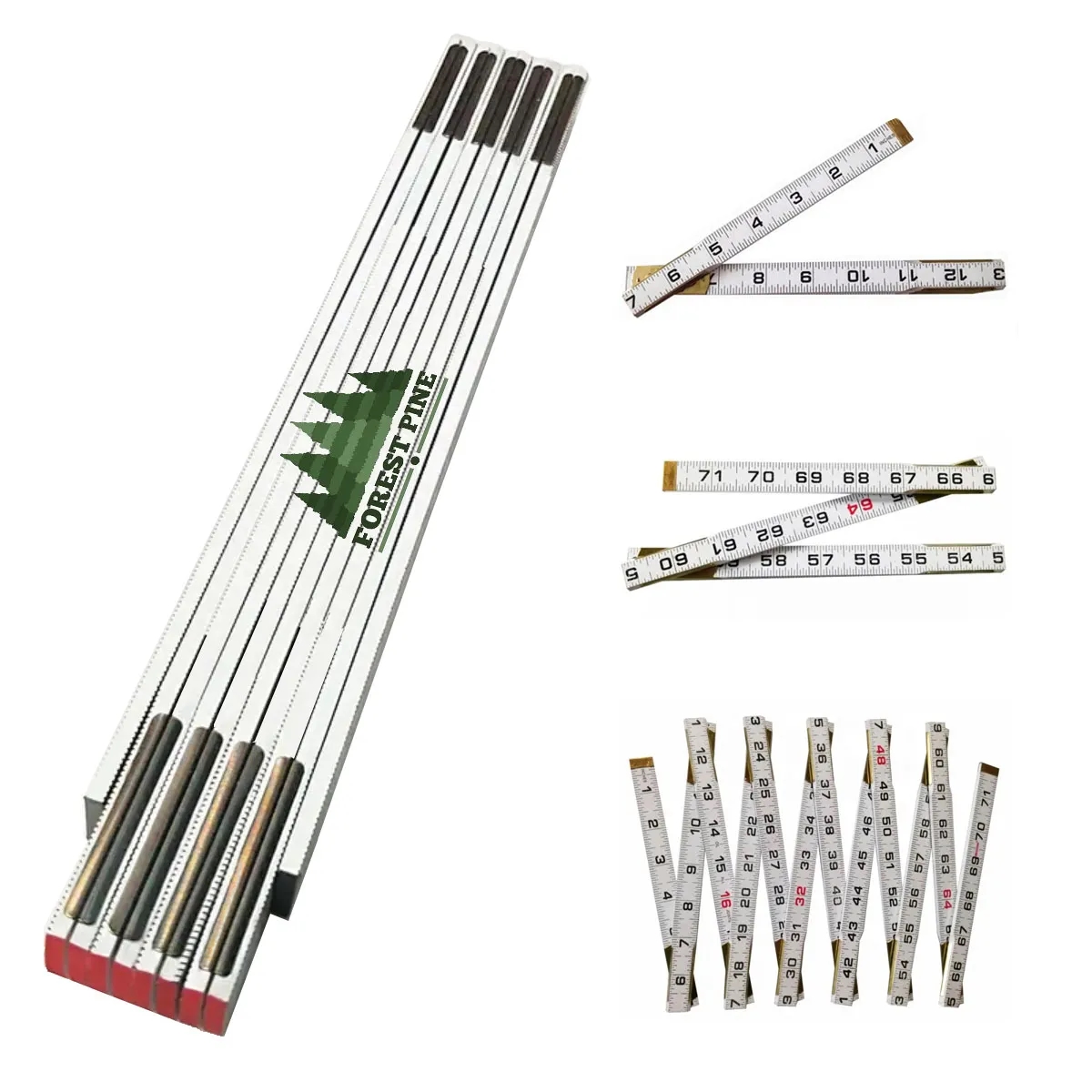 Carpenter Wood Folding Ruler 2