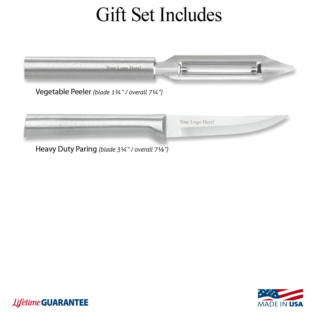 Pare & Peel Gift Set w/Silver Handle 3
