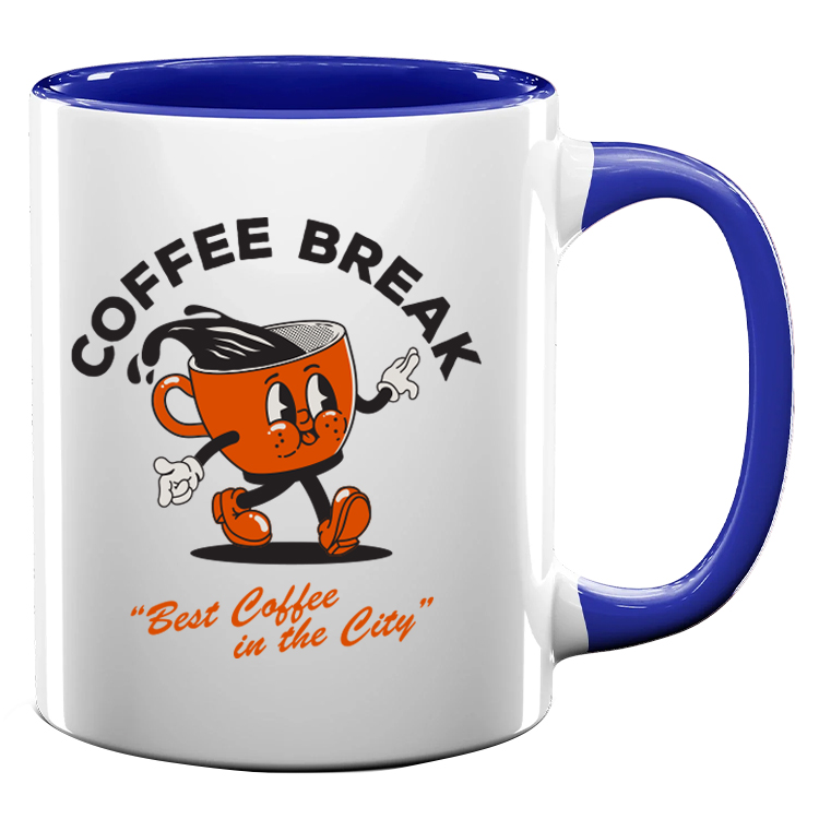 11oz Full Color Colored Handle Mug 35