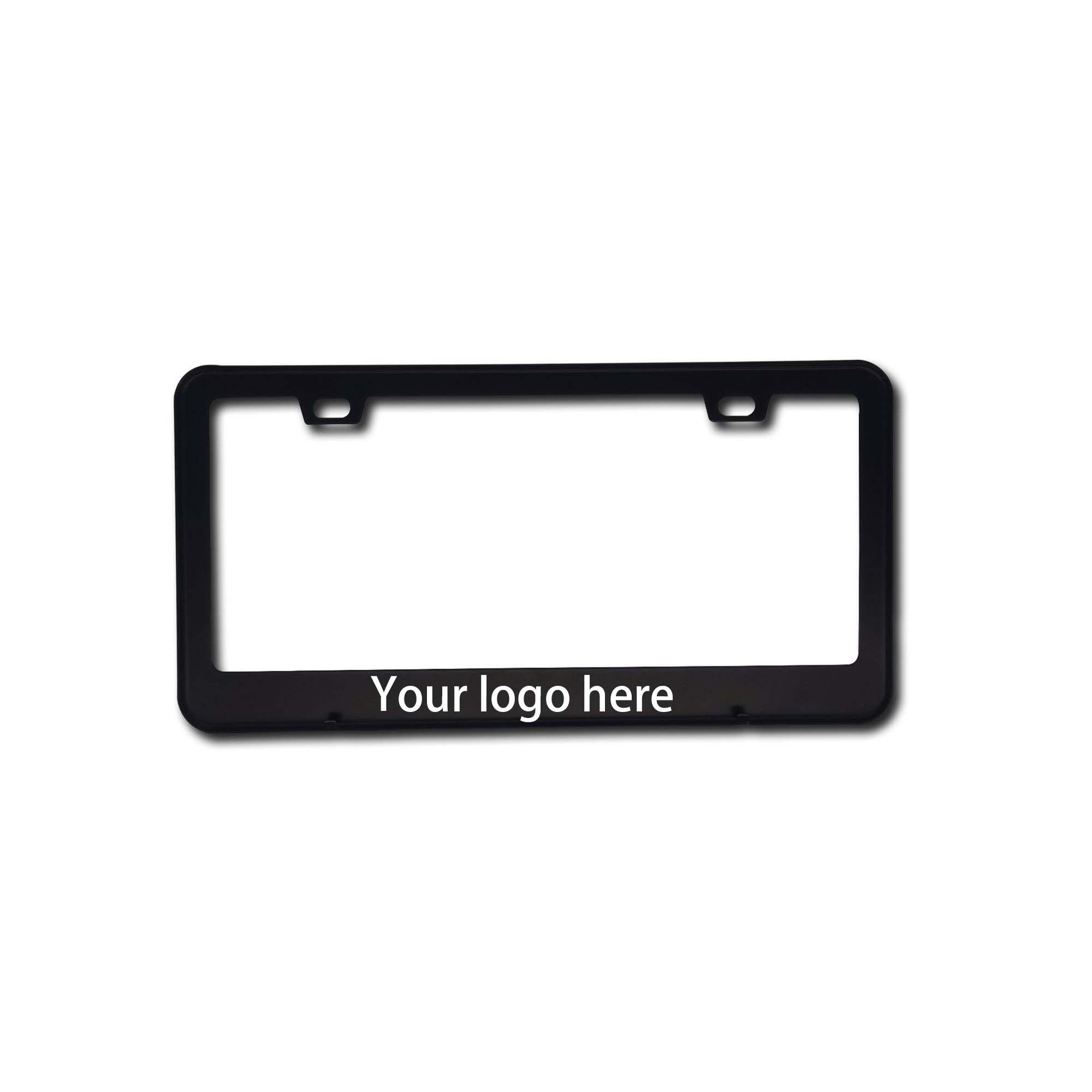 Stainless Steel License Plate Frame Black 3