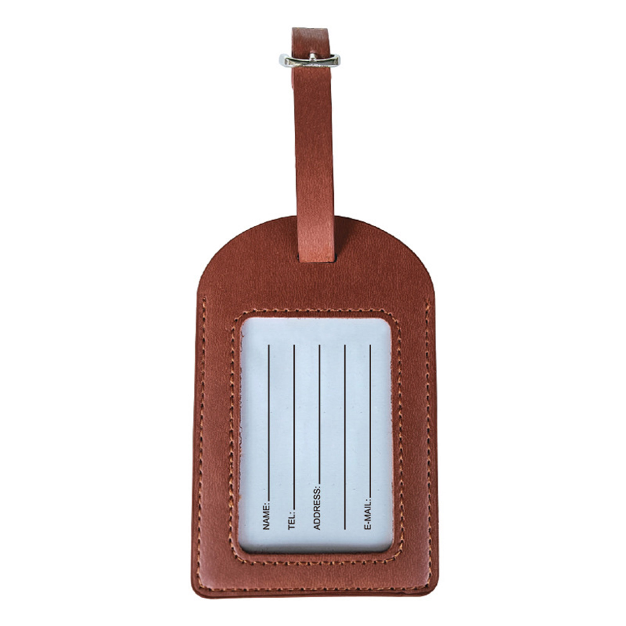 Debossed PU Leather Luggage Tag with Visable Window 6