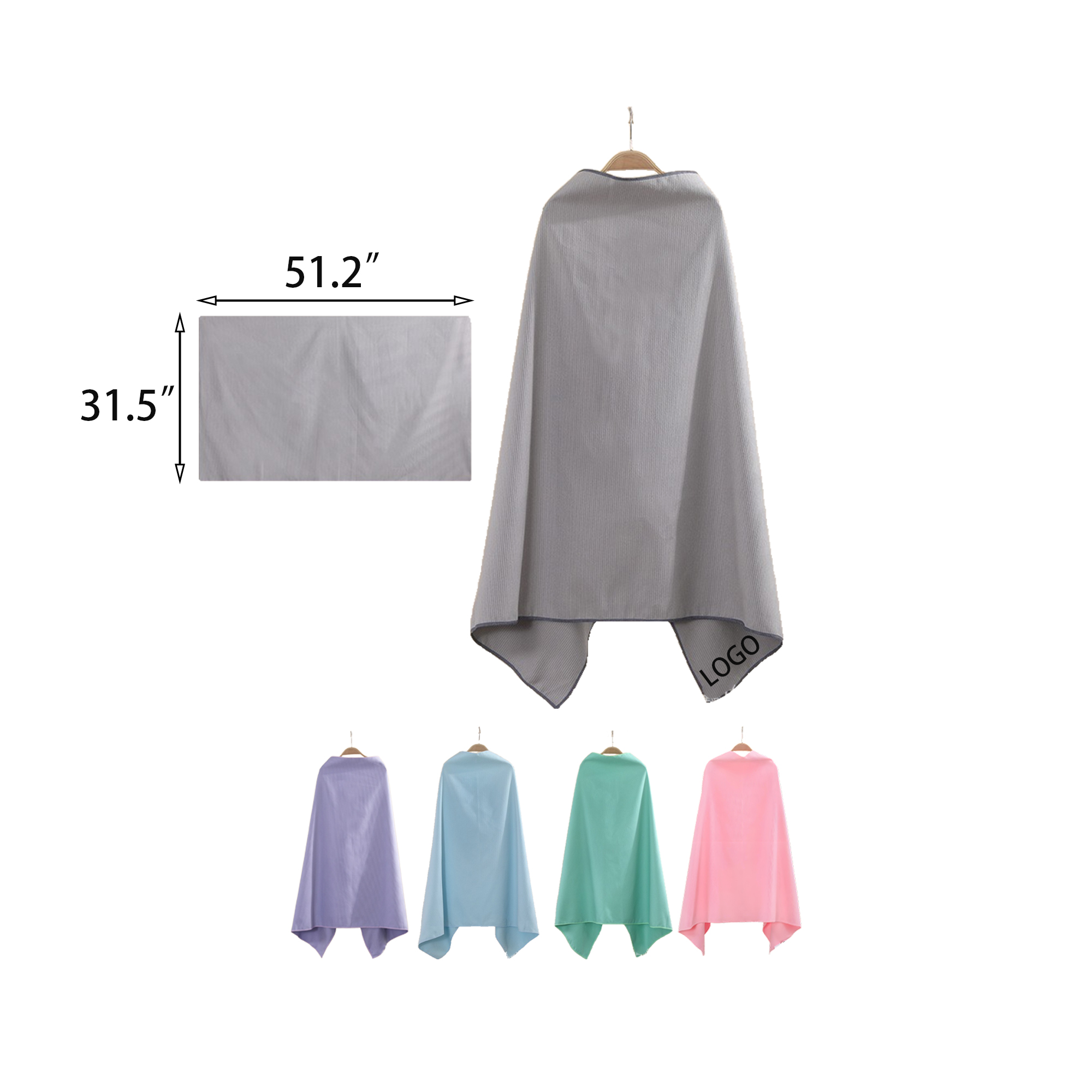 Sports and Fitness Quick-drying Bath Towel 51.2" x 31.5" 1