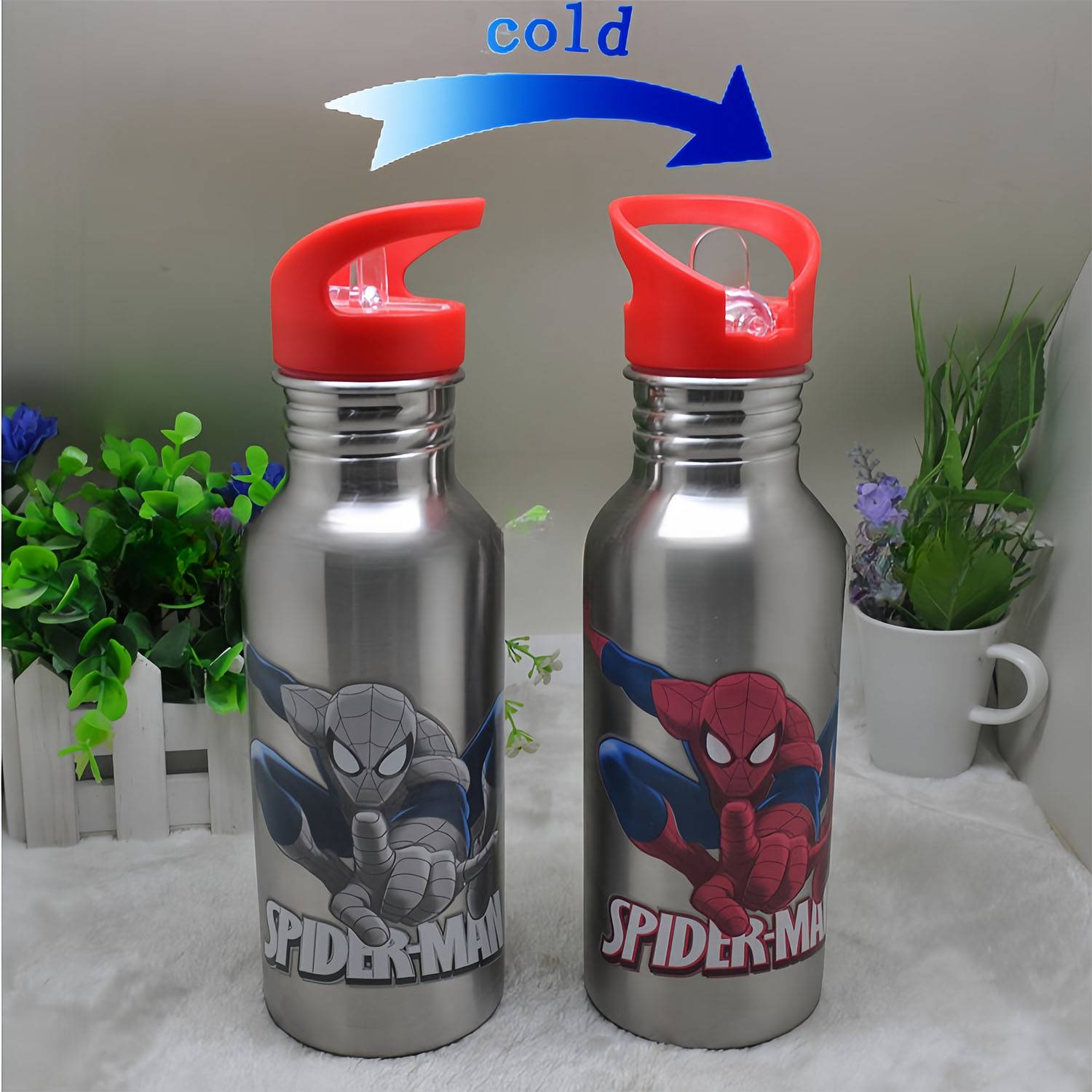 17.5oz Stainless Steel Cool Color Changing Bottle 4