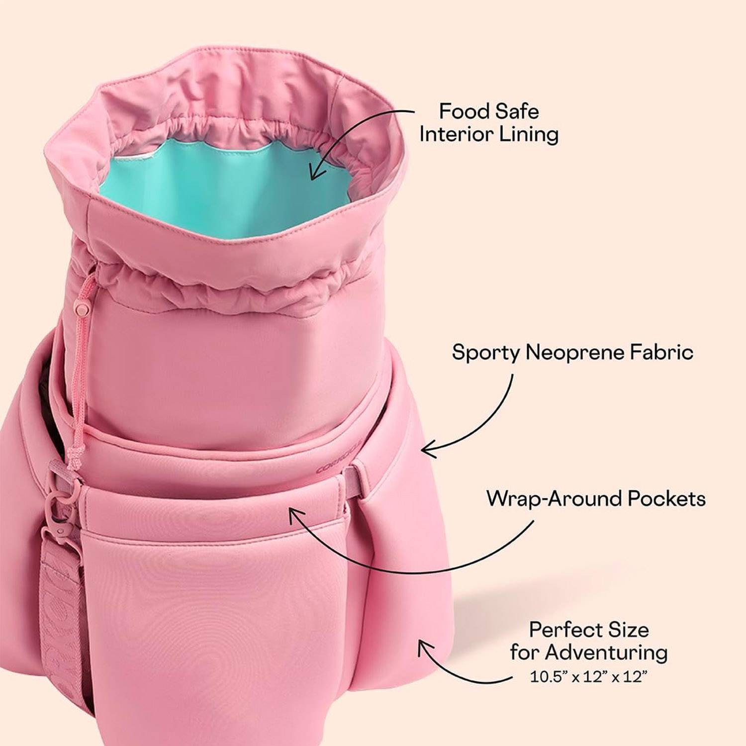 Neoprene Drawstring Beverage Cooler Bag 2