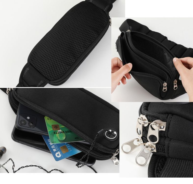 Lightweight Slim Belt Bag Fanny Packs Waterproof 2
