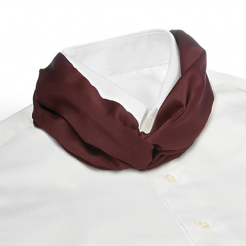 Maroon Banded Knot Scarf 2