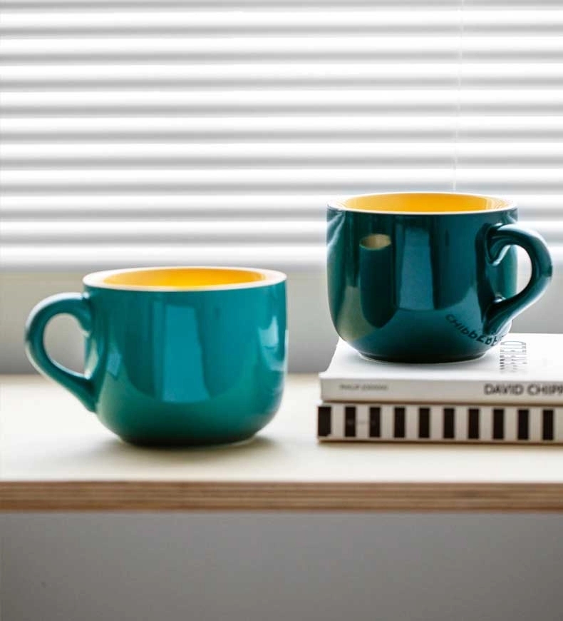 Large-Capacity Thickened Heat-resistant Ceramic Handle Mug 16