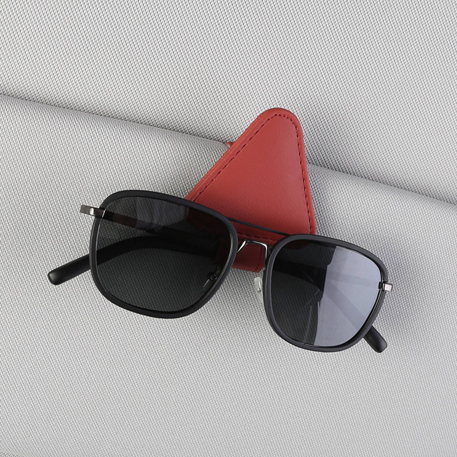 Car Sunshade Sunglasses Holder Card Clip 4