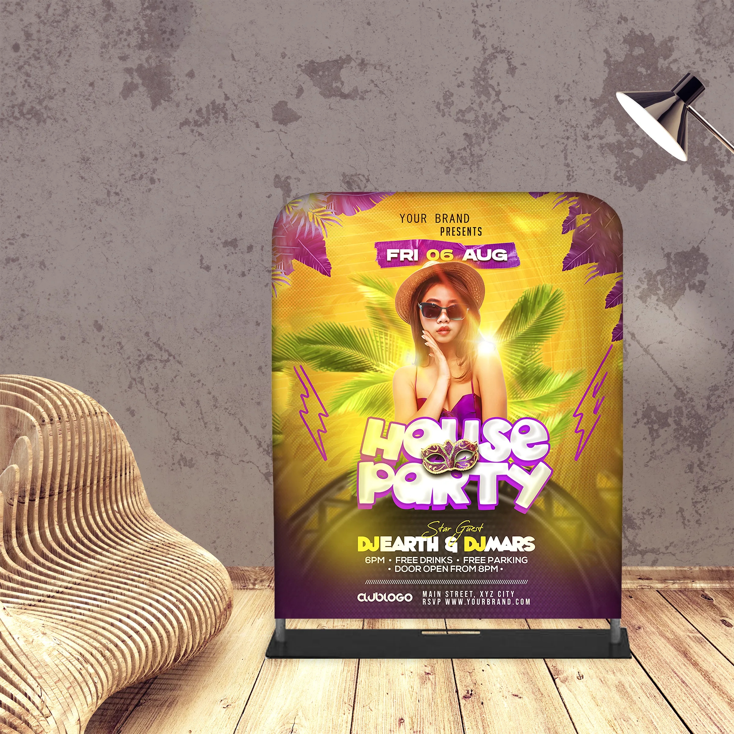 Tube Banner, Double Sided Digitally Printed - 6'x5' 5