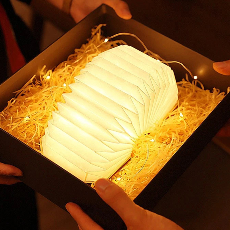 360 Degree Foldable Organ Paper Lamp With Built In 1200mAh Rechargeable Battery 14