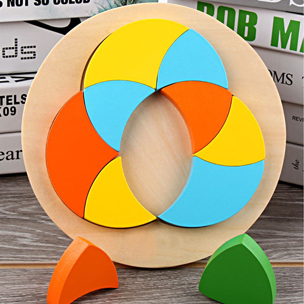 children baby creative toy wooden building blocks 6