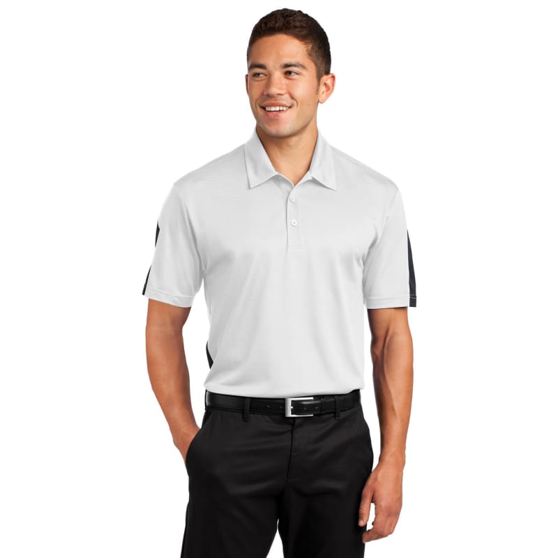 Sport-Tek PosiCharge Active Textured Colorblock Polo. 62