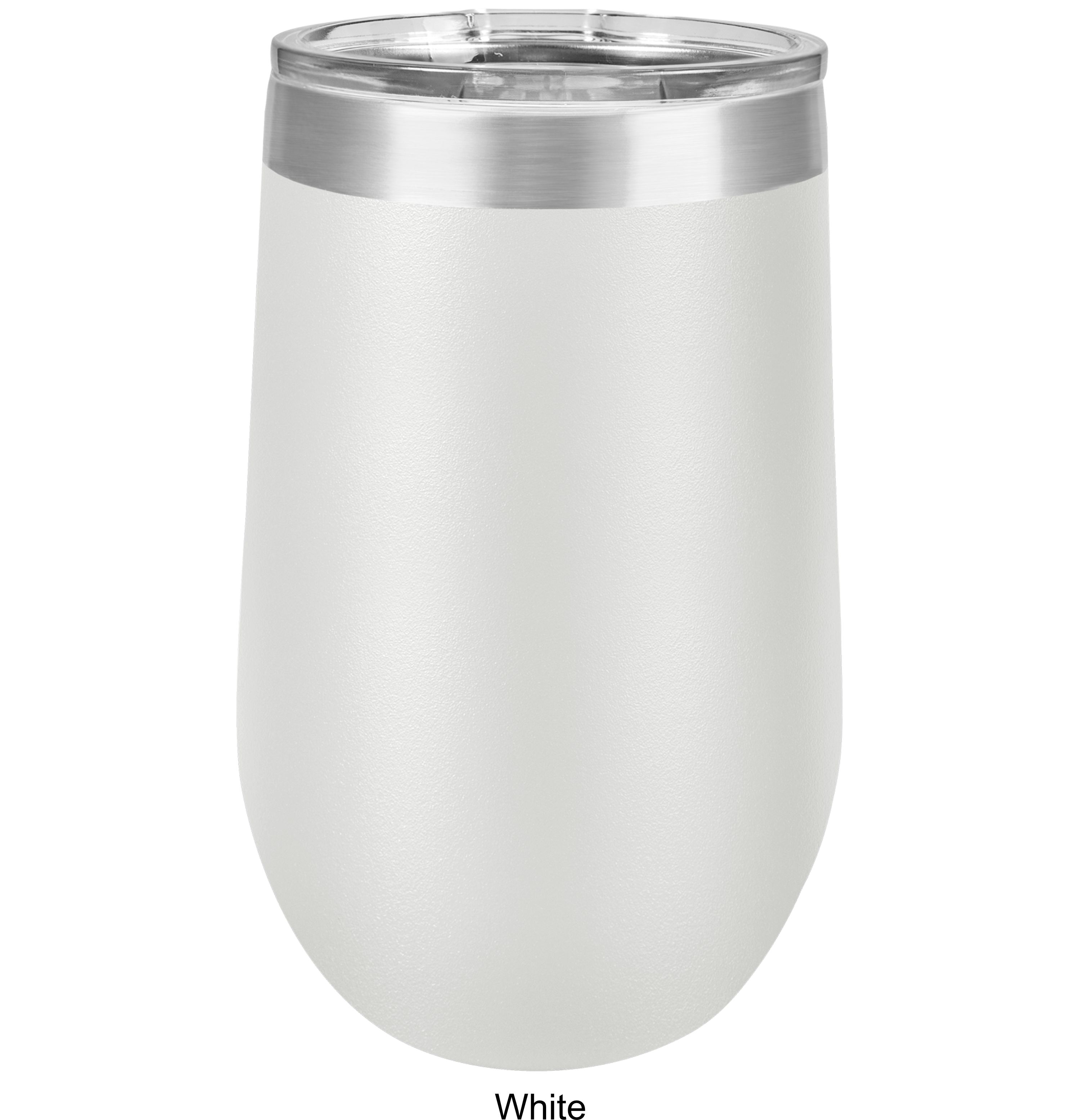 16 Oz. Polar Camel Stemless Wine Glass w/Lid Stainless Steel 11