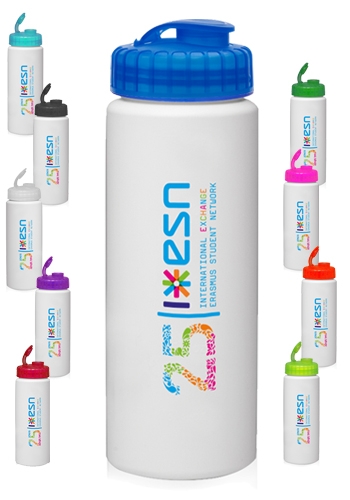 32 oz HDPE Plastic Water Bottle with Sipper Lid 3