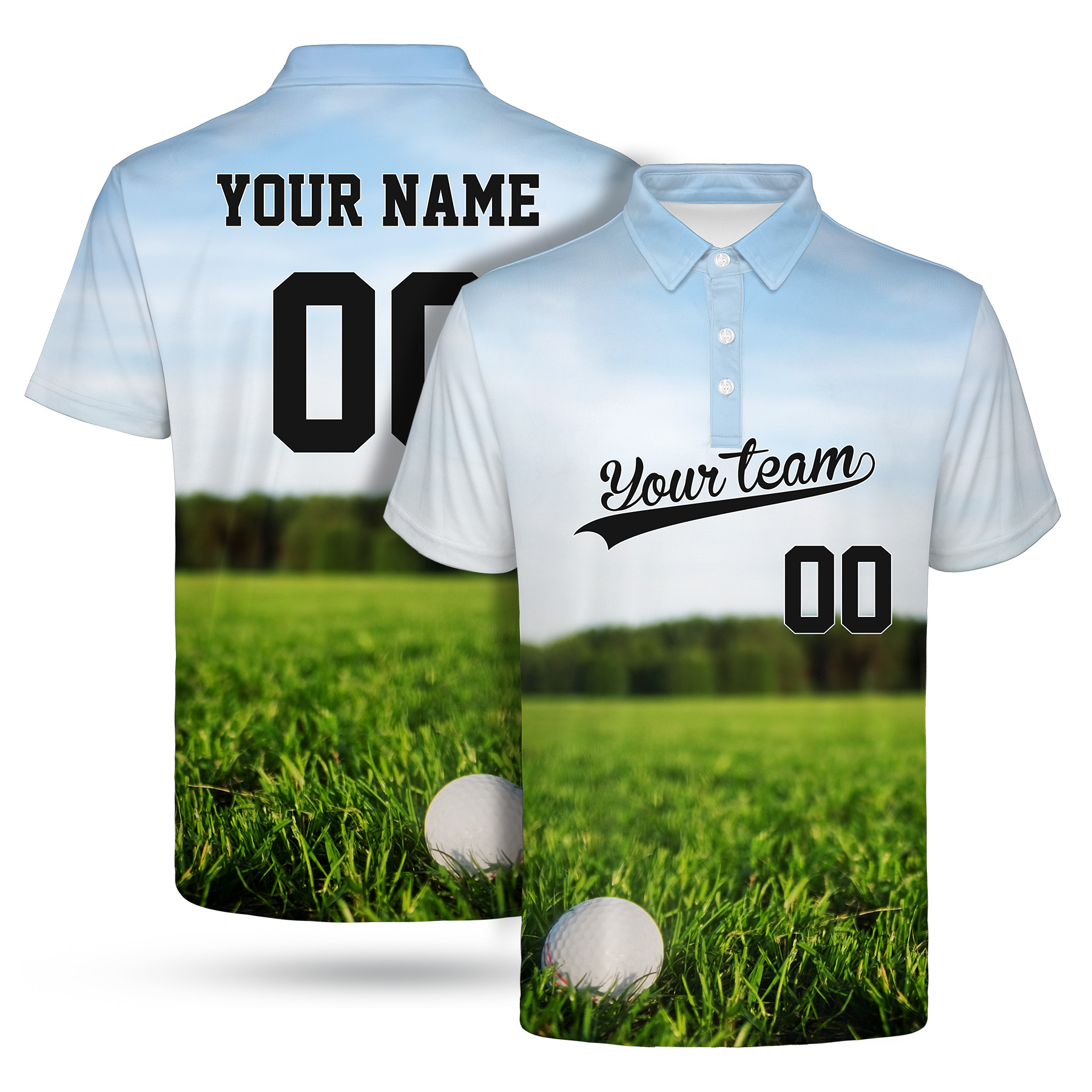 Custom Full Color Dye Sublimation Performance Polo Shirt 8