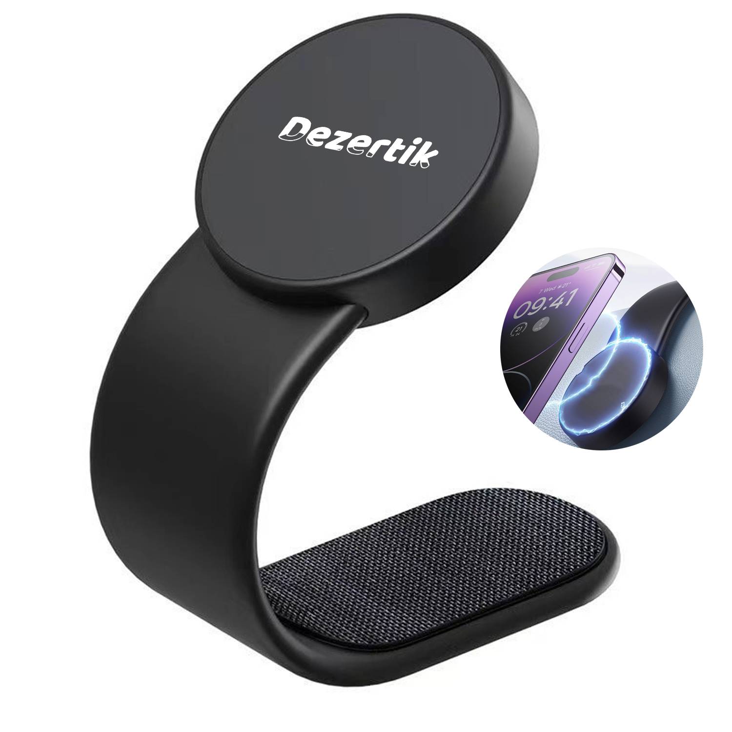 Bendable Magnetic Car Phone Holder – Suction Mount Design