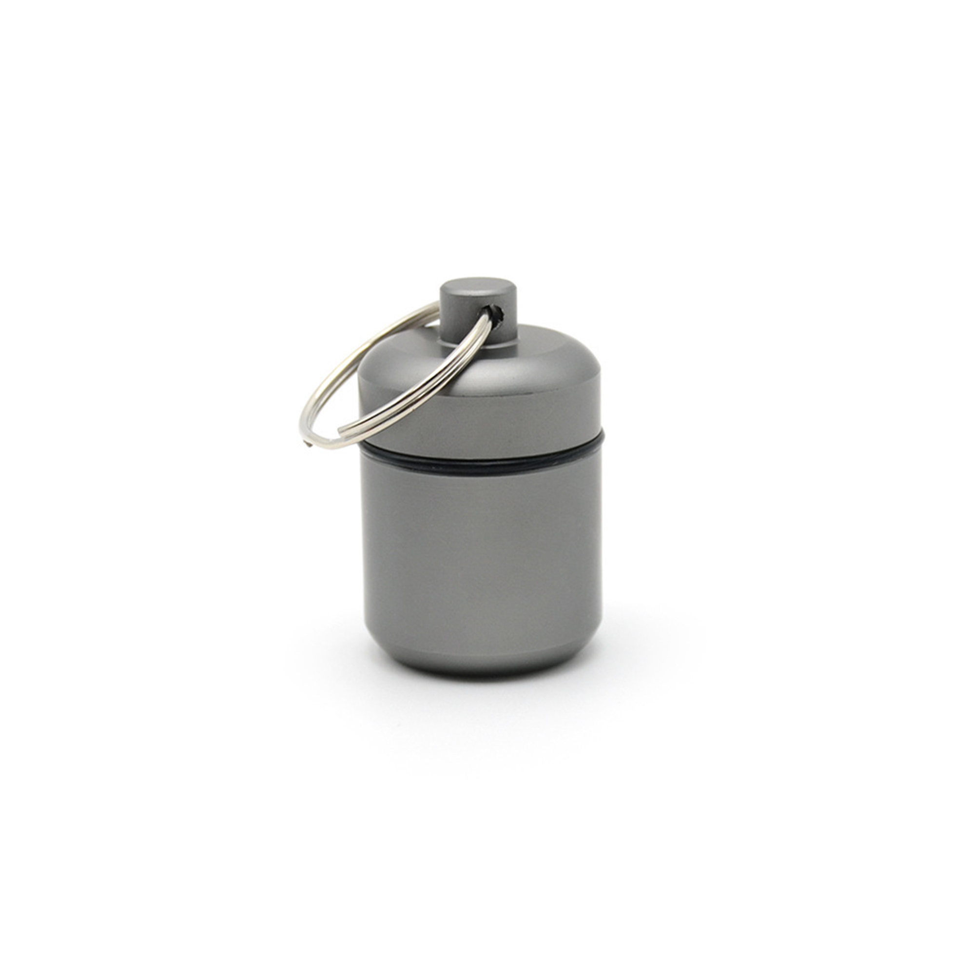 Aluminum Pill Case Keychain 1.7" x 1.1" 6