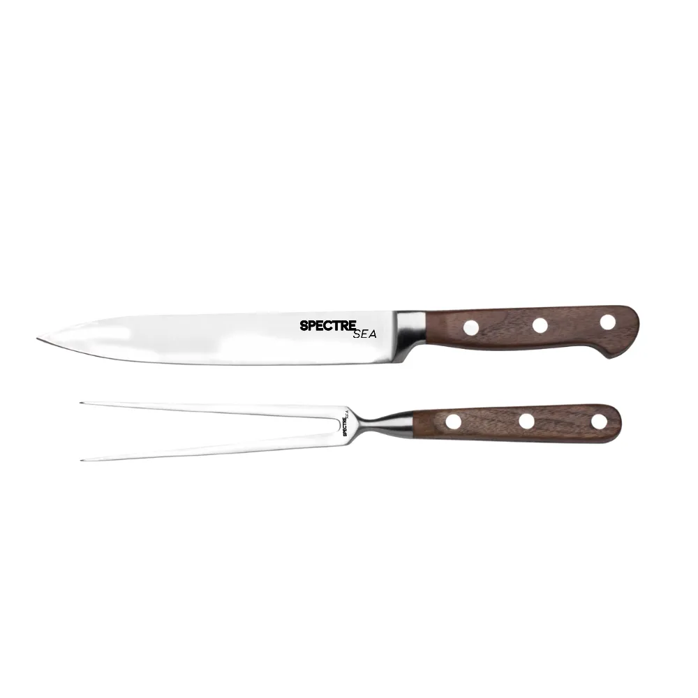 Meat Carving Knife Set and Fork in Gift Box 10