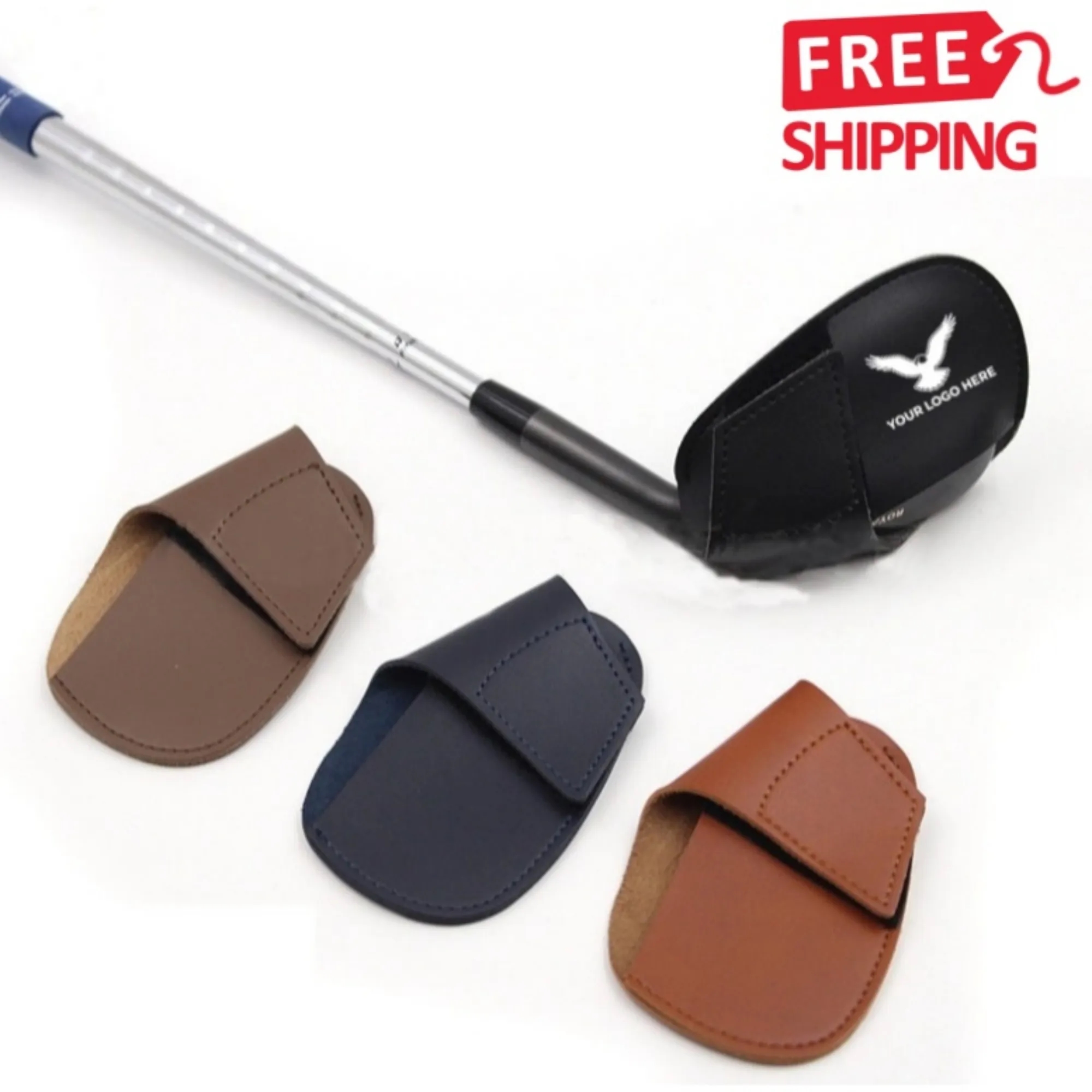 Leather Golf Iron Head Covers Set 5