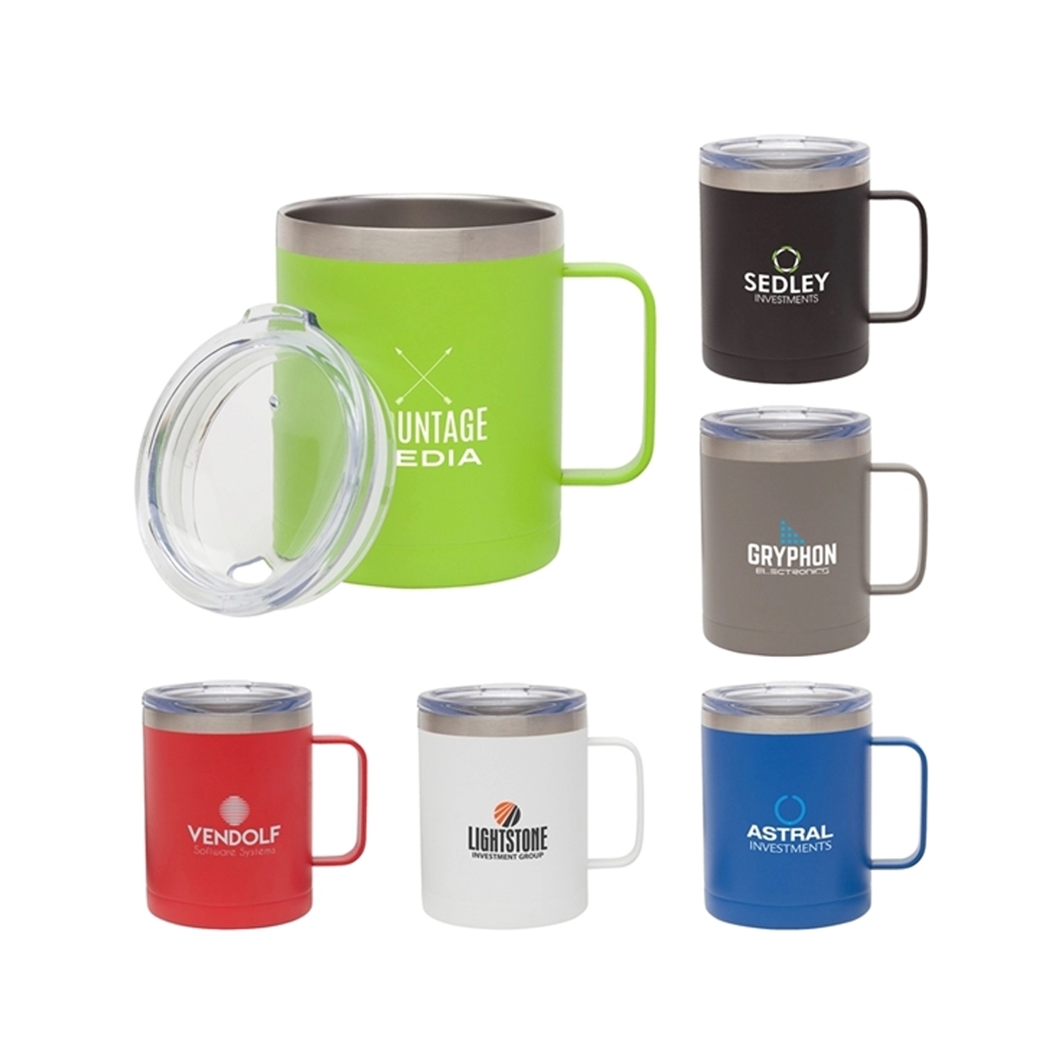14 oz Vacuum Insulated Coffee Mug With Handle 3