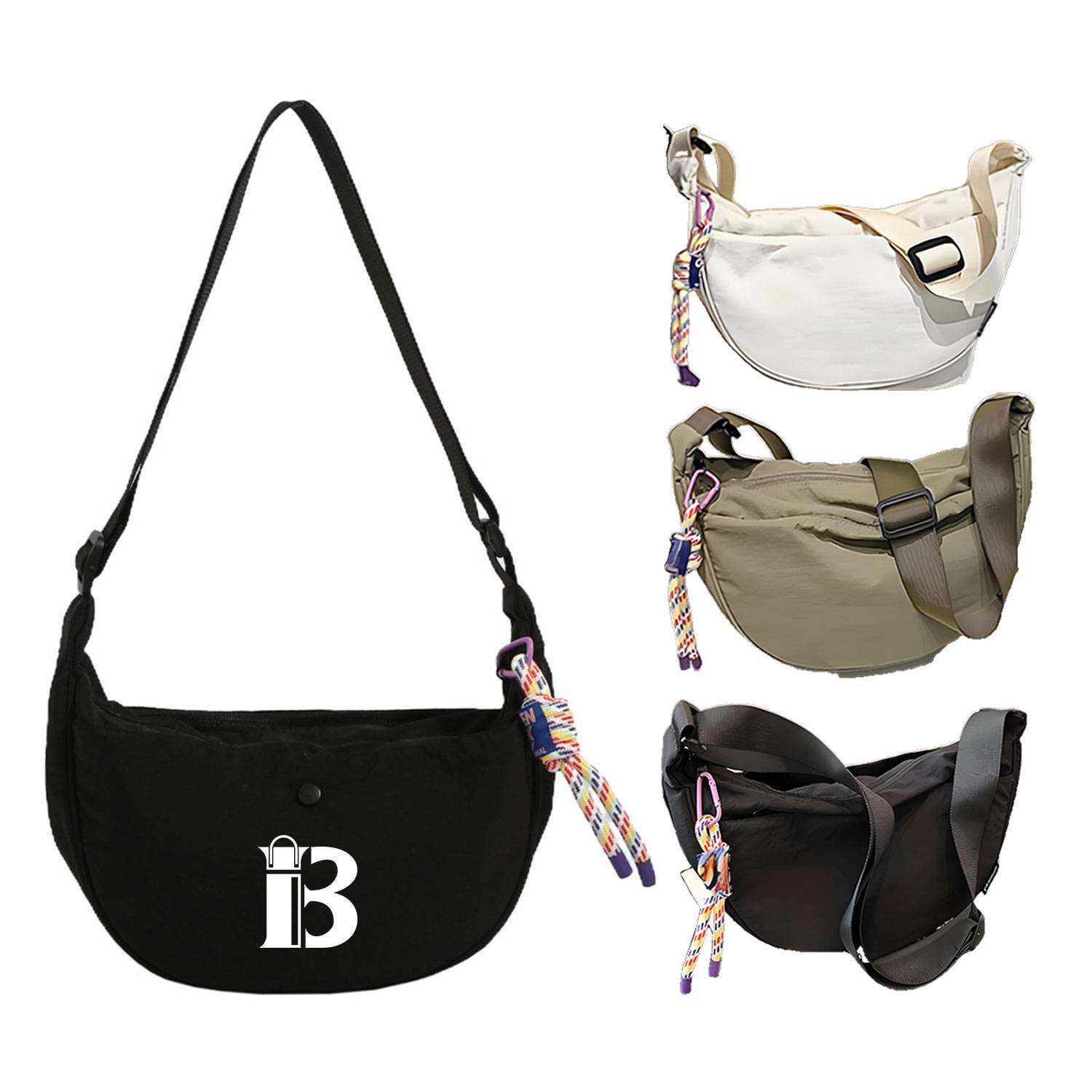 Large-Capacity Nylon Single-Shoulder Cross-body Bag 4