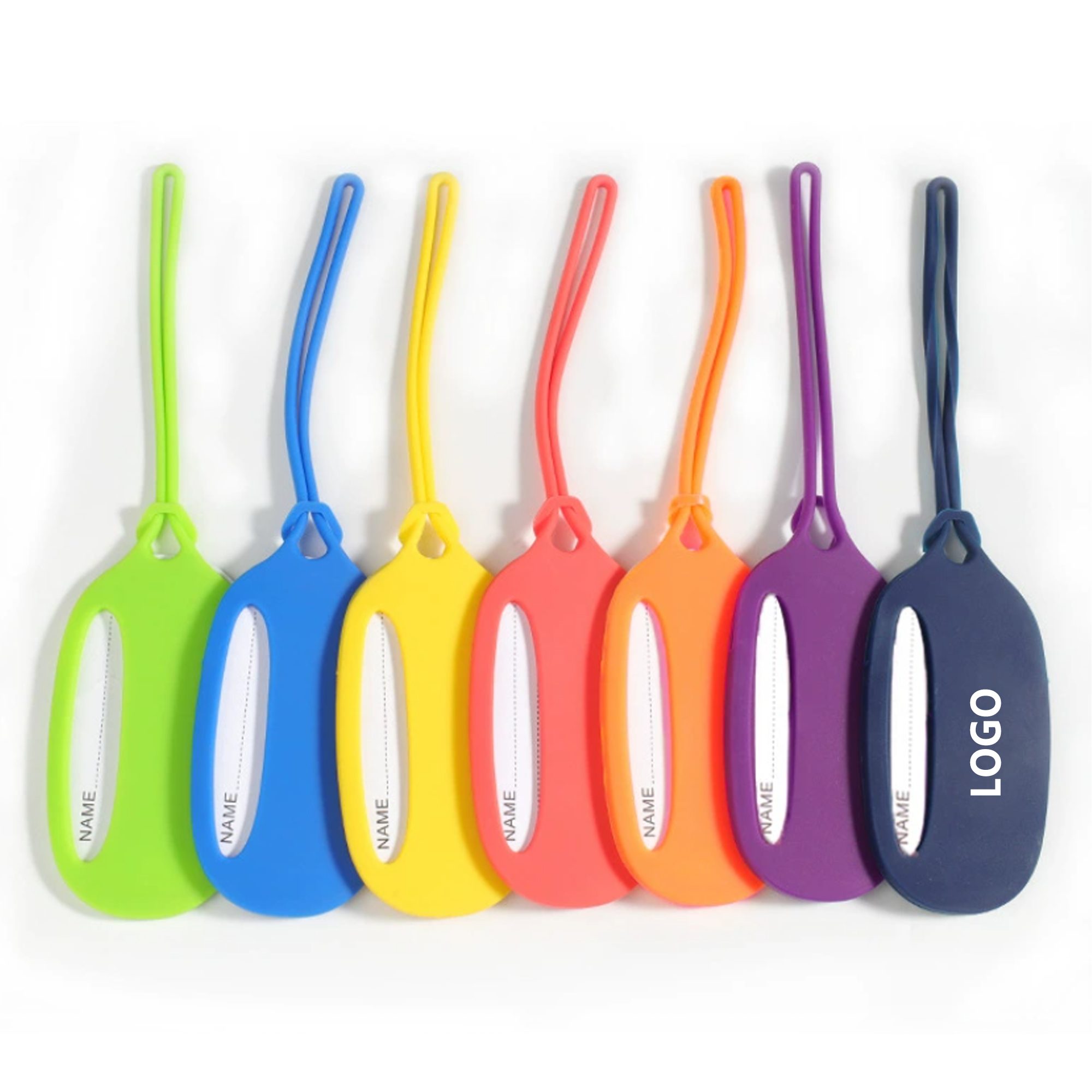 Oval Silicone Baggage Tag 2