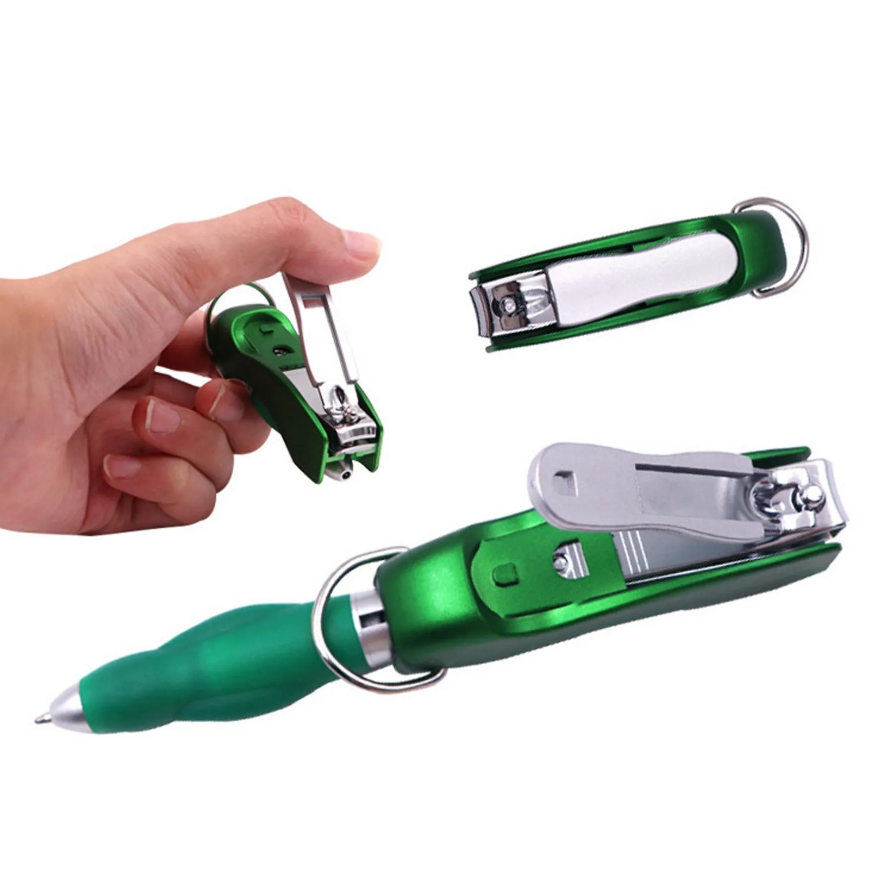 Folding Ballpoint Pen With Nail Clipper 7