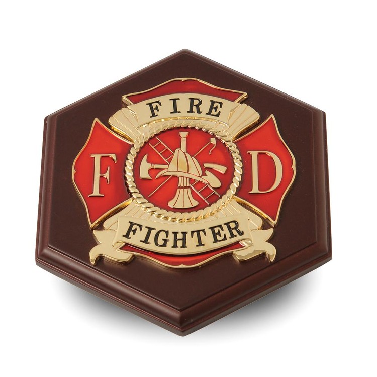 Firefighter Medallion Paperweight 2