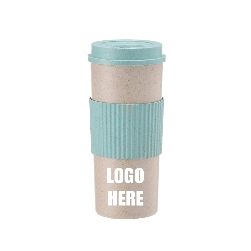 Custom 19 oz Wheat Fiber Coffee  Travel Tumbler 9