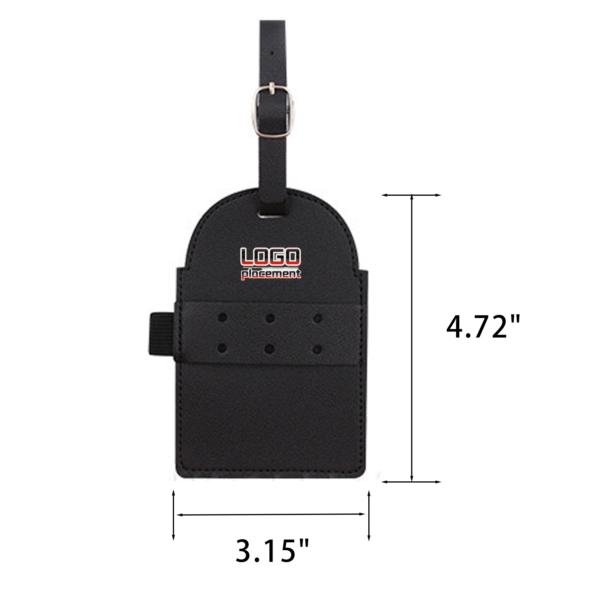 Leatherette Golf Bag Tags with Wooden Tees 2
