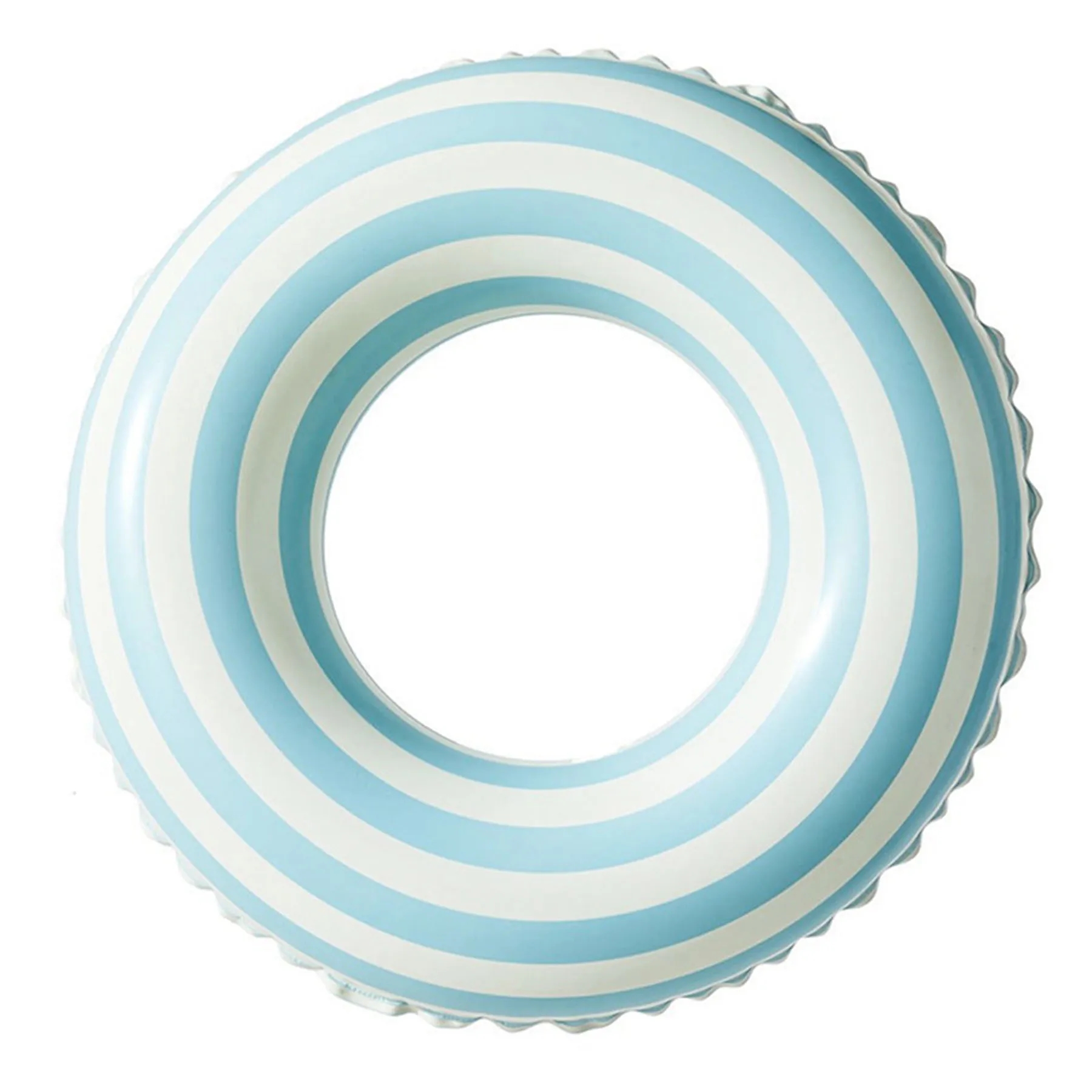 Colored striped inflatable swimming ring 1
